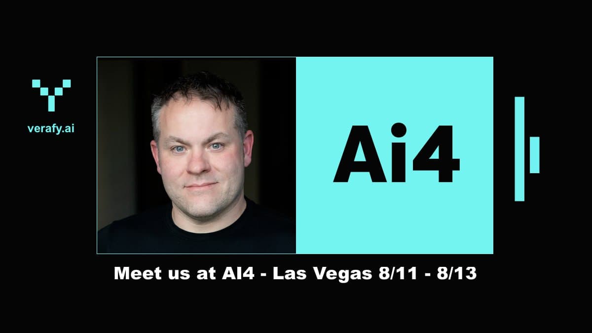 Las Vegas Skyline with AI4 Conference Logo